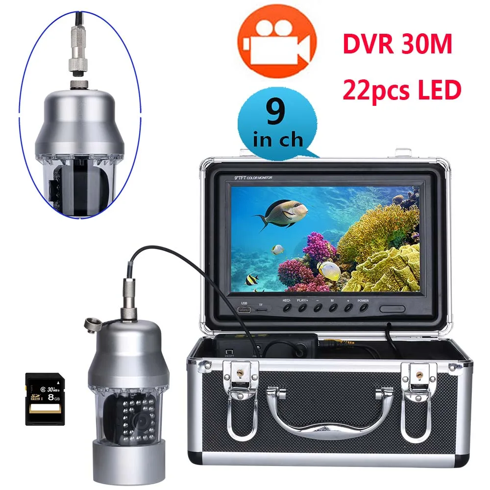 MAOTEWANG 15 м 30 м 7 дюймов DVR Регистраторы Подводные Видео рыбалка Камера Системы 0-360 градусов, удаленный Управление