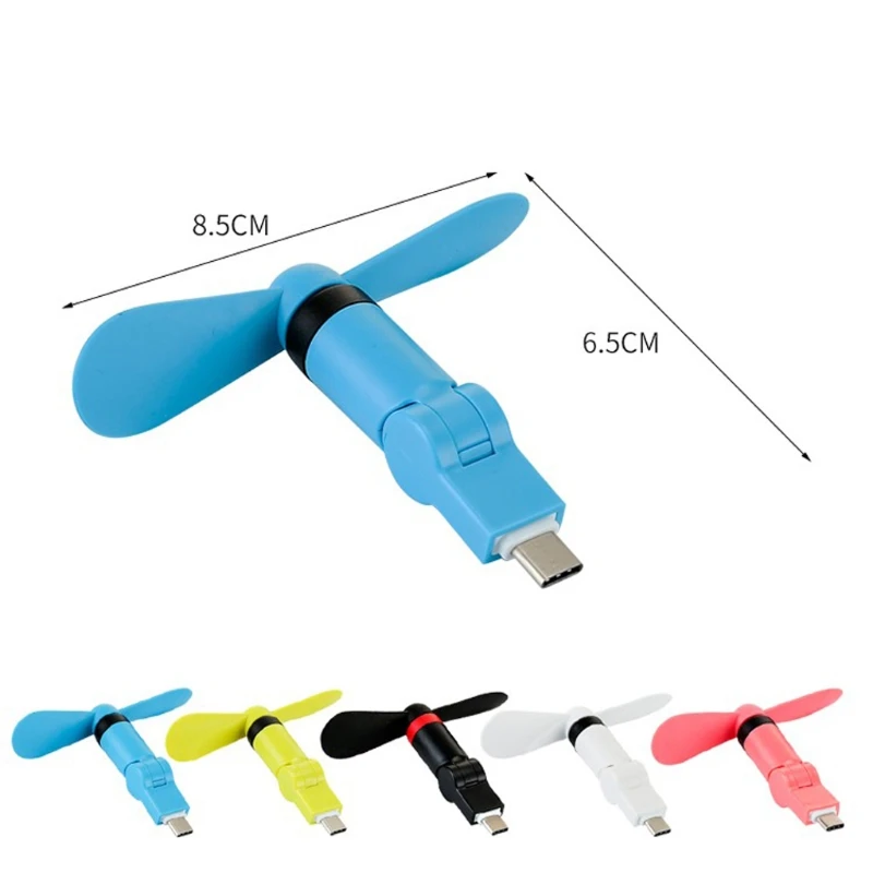 

180 Degree Rotating USB Fan Type C Cooling Fan USB Gadget For Samsung S9 S8 Xiaomi 4C/4S/5/5S Plus/5s Huawei P9/P10/P20/P9 plus