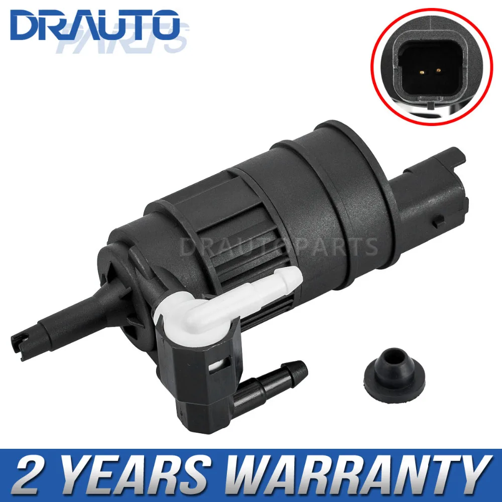 Front Rear Twin Outlet Windscreen Washer Pump For NISSAN Micra 2000