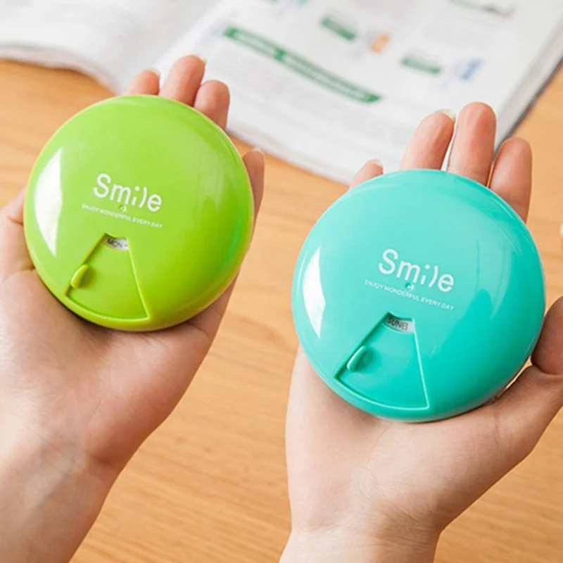 

Weekly Rotating Pill Box Travel Pill Case Splitter Pill Organizer Medicine Box 7 Day Mini Pillbox Travel Use