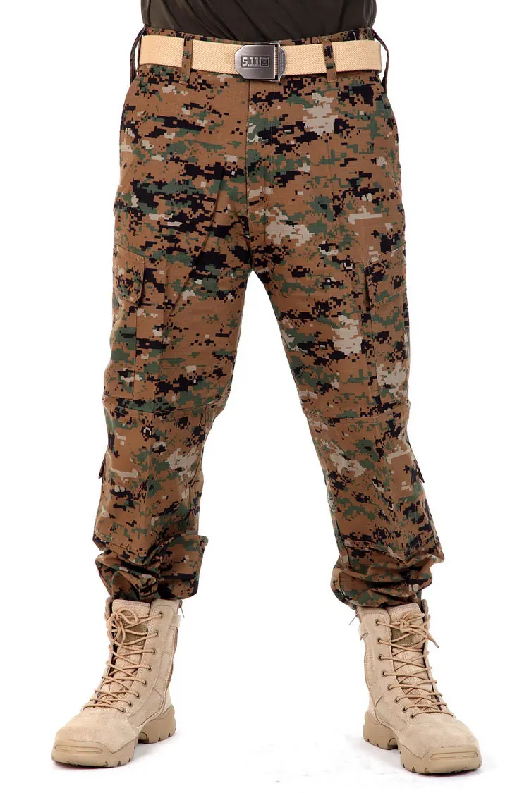 8 цветов дизайнерские Для мужчин s военный камуфляж Cargo Pants Армия Открытый Для мужчин комбинезоны тактические брюки для Для мужчин - Цвет: Digtial Woodland