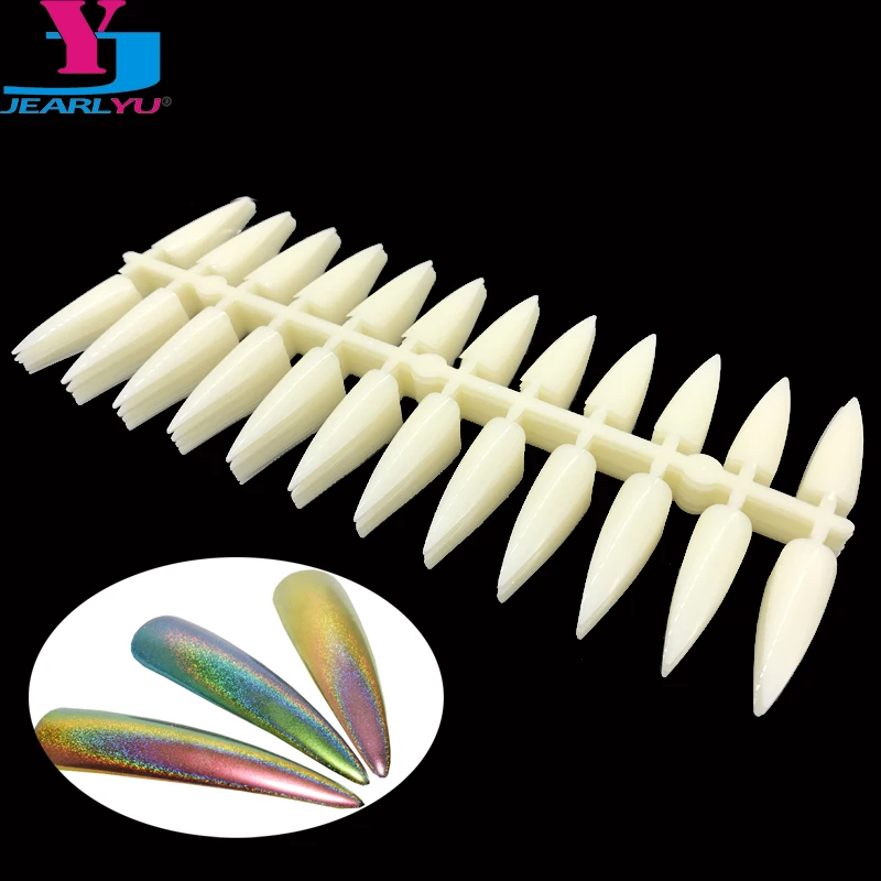 

10pcs False Nail Art Tips Sets Display Tools Salon Sharp Board Design Polish UV Gel Color Card Paint Rack Unha Nature Practice