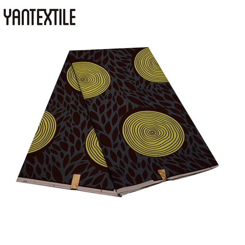 

YANTEXTILE New Ankara Fabric African Real Wax Print Tissu Africain 6 Yards Veritable Wax African Batik Fabric For Wedding Dress