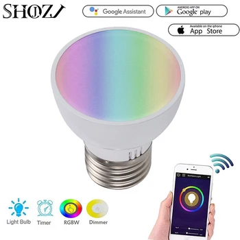 

TUYA SMART LIFE APP Smart LED Bulb WiFi Multicolor bulb compatible with Alexa, Echo, Google Home and IFTTT, RGBW