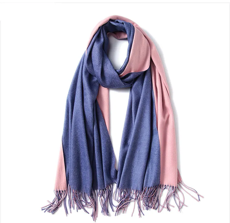 1 (18)Winter Scarf Women Men Luxury 2018 Double sided splice Tartan Cashmere Winter Warm Square Plaid Wool Shawl In Women Scarves