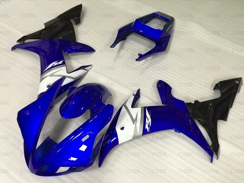 for YZF R1 2002- 2003 Full Body Kits for YAMAHA YZFR1 2003 Blue White Black Full Body Kits YZF1000 R1 02 Bodywork Unpainted - Цвет: INJECTION mold