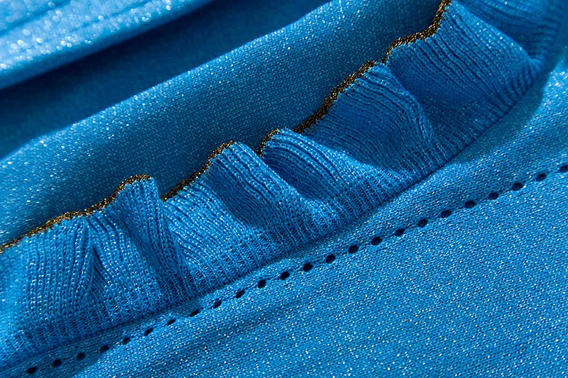 Solid hollow out elastic knit loose sweater 2018 new long sleeve o-neck women autumn sweater