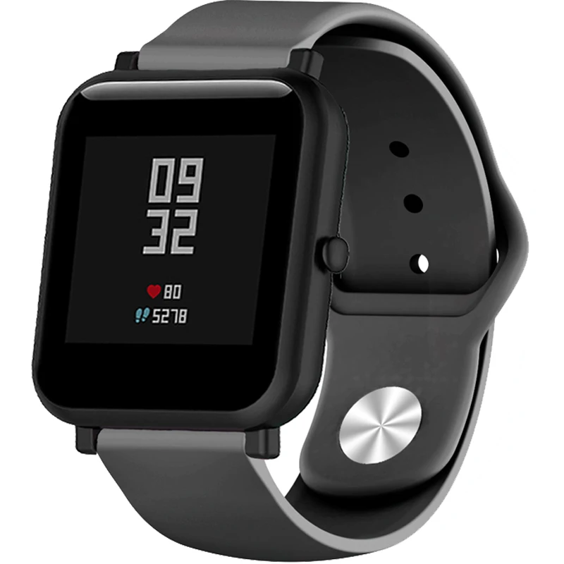 Силиконовый ремешок для Xiaomi Huami Amazfit Bip BIT Lite, Молодежные умные часы, браслет на запястье для Amazfit, ремешок для часов 20 мм