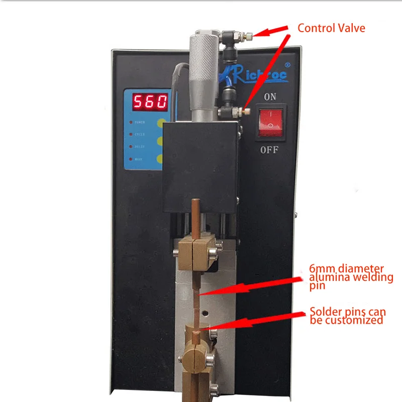 

Micro Pneumatic Spot Welding Machine Metal Coil Enameled Wire Terminal Wire Copper Wire Stainless Steel Plate Welding Machine