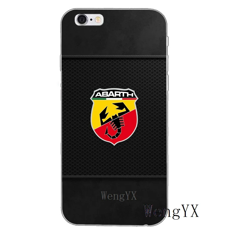 Итальянский спортивный автомобиль abarth логотип тонкий силиконовый мягкий чехол для телефона для iPhone X 8 8plus 7 7plus 6 6s plus 5 5S 5c SE 4 4S - Цвет: abarthA10