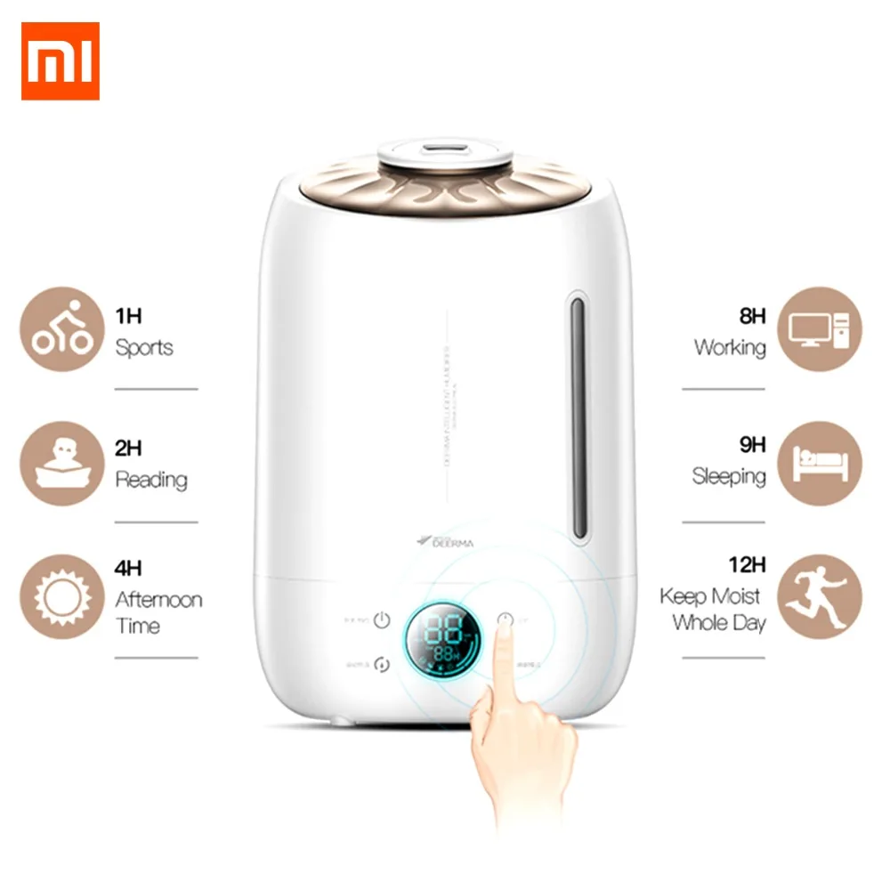 Xiaomi Deerma DEM F500 увлажнитель воздуха ультразвуковой тумана 5L тихий ароматический