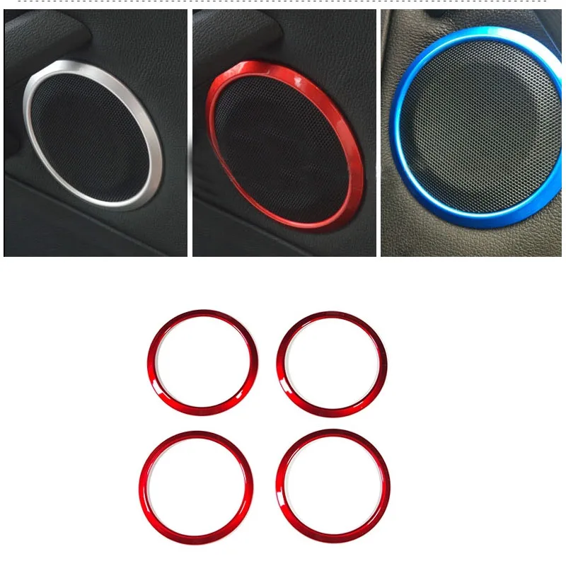 4PCS Car Speaker Grill Sticker For BMW Series 3 GT GT5 X1 X3 X5 X6 Car