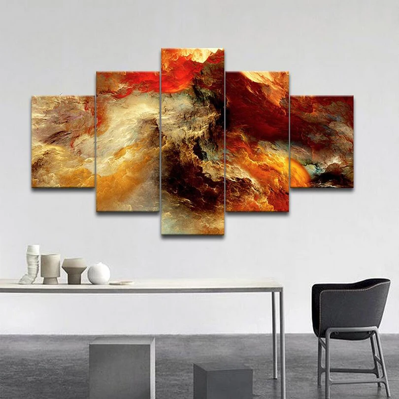 Factory Direct Sale Abstract Landscape Canvas Painting Unframed Home