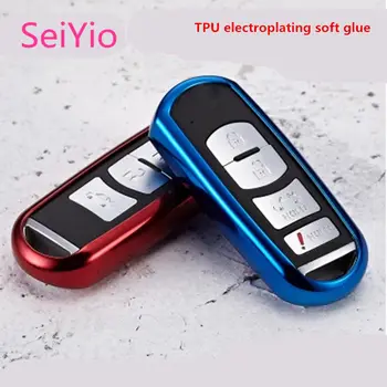 

SeiYio Car key ring cover case bag for Mazda 238 atzionk sierra CX4579 fashion car cover for Mazda smart key