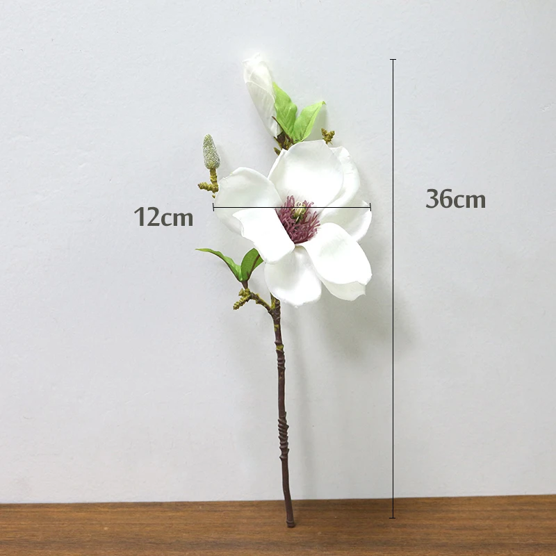 magnolia artificial flowers living room dried flower decoration home table wedding new year decoration (1)