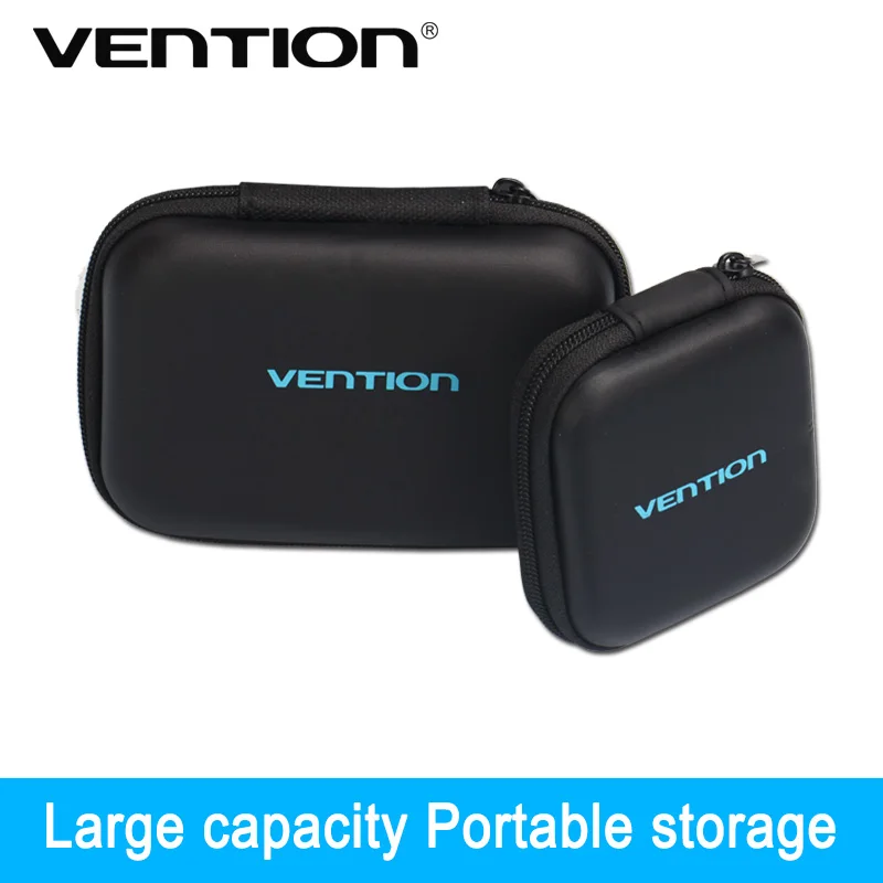 Vention Earphone Accessories Headphone Case Hard Box Bag for Bose Sennheiser Earphone Ear Pads USB Cable Charger Earphone Case