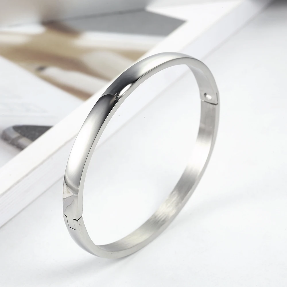 

high quality 2019 bracelets bangles stainless steel bangle for women metal luxury minimalist accessories fashion jewelry