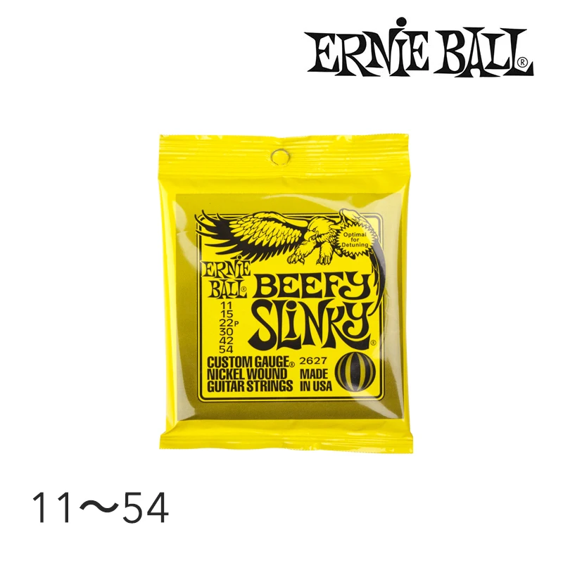 

Original Ernie Ball 2627 Nickel Beefy Slinky Drop Tuning Electric Guitar Strings Wound Set, .011 - .054