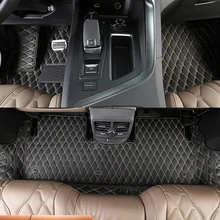 Высокое качество! Специальные автомобильные коврики для peugeot 5008 5 мест- водонепроницаемые ковры для peugeot 5008