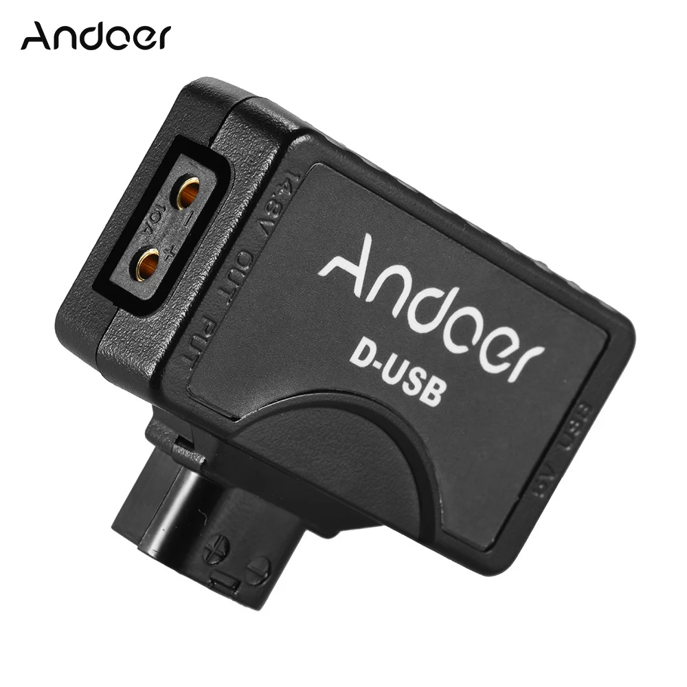 Andoer D-Tap to 5 V usb-переходник для V-Mount Camcorder camera аккумулятор для BMCC смартфона монитора