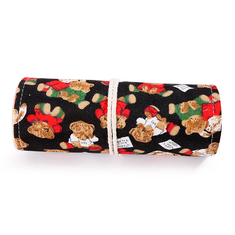 

36 Holes Cute Cartoon School Beer Pencil Case Canvas Penalty Pencil Case For Gift Large Pen Pencil Bag Estuche Escolar Supplies