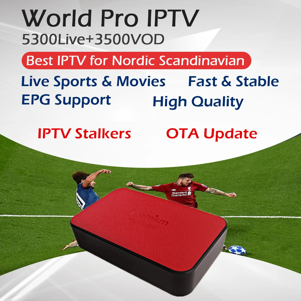 

iPremium TVonline Pro Android MickyHop OS+Nordic Sweden Norway Europe IPTV Subscription Amlogic S905X BT4.0 WiFi Media Player