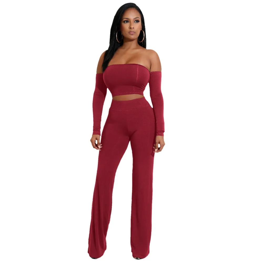 Aliexpress Buy Long Sleeve Slash Neck Backless Sexy Tops And 