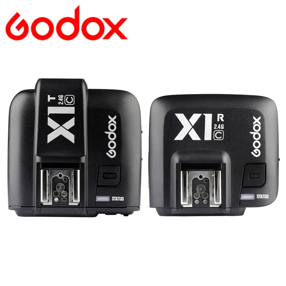 GODOX X1C TTL Fotoaparát spouště spouštěcí blesk 1 / 8000s HSS 32 kanálů 2,4G bezdrátový LCD stroboskop Trigger vysílač přijímač