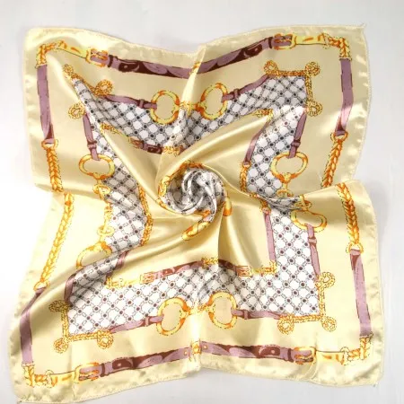 Весенний и летний маленький шелковый шарф женский Шелковый дикий Профессиональный Маленький квадратный полотенце 50,50 см - Цвет: X10
