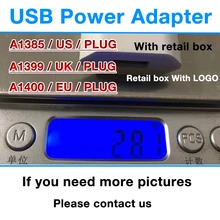 Оригинальное качество A1385 A1399 A1400 EU US UK вилка USB AC адаптер питания настенное зарядное устройство для i5 6 6s 7 8 PLUS X XS с коробкой 10 шт./лот