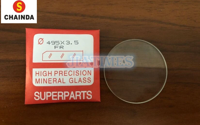 redonda polido vidro mineral kit para o reparo do relógio