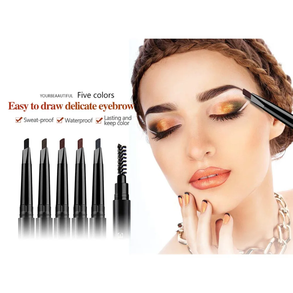 Buy 5 colors/Set Eyebrow Pencil Longlasting Waterproof