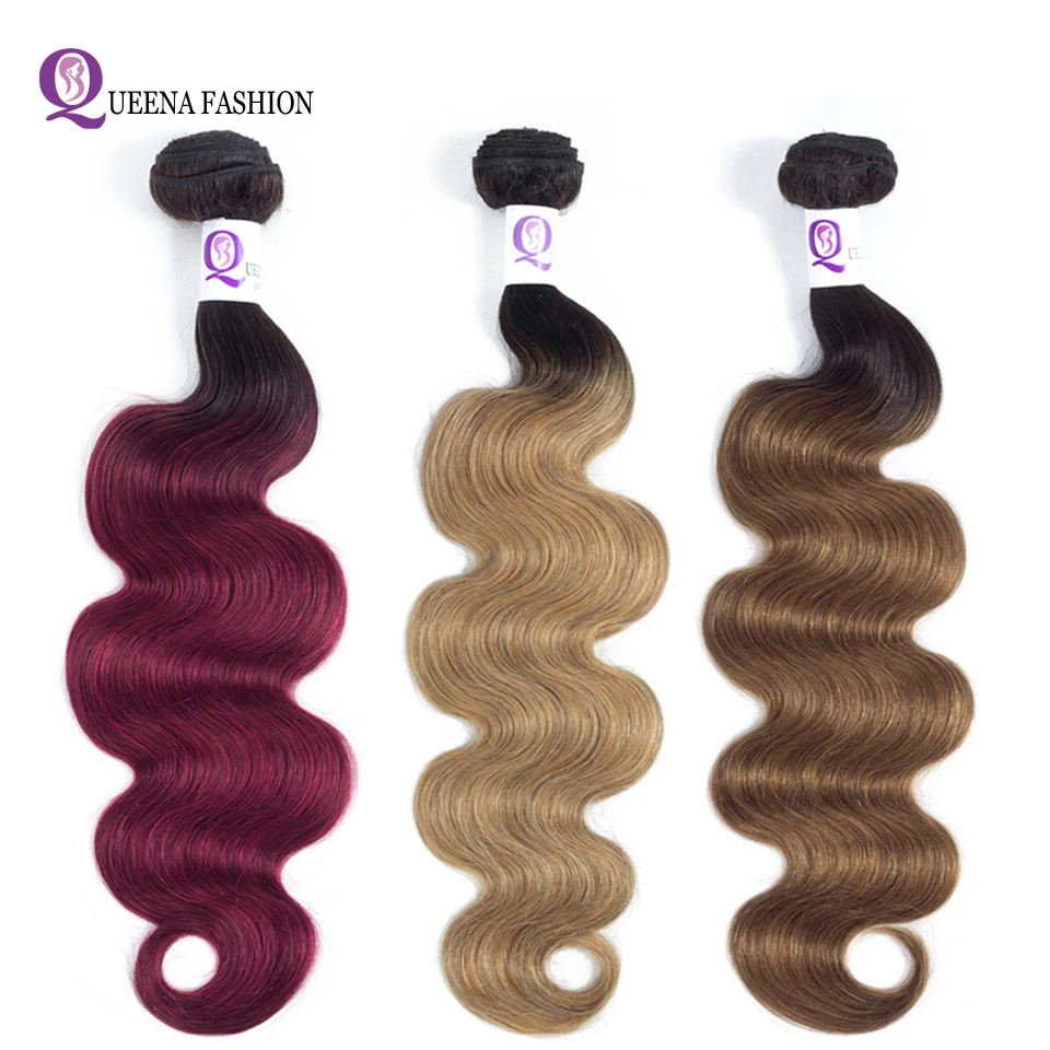 Ombre Hair Bundles Body Wave Brazilian Hair Weave Bundles 1b/27 1b/30 1b/burgundy Three Colors Non Remy Can Buy 3 or 4 Bundles Ombre Hair Bundles Body Wave Brazilian Hair Weave Bundles 1b/27 1b/30 1b/burgundy Three Colors Non Remy Can Buy 3 or 4 Bundles