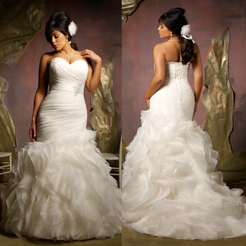 Compare Prices On Fat People Wedding Online Ping Fat People Wedding 2016 Sweetheart Off The Shoulder Organza Pleated Ruffled Mermaid Robe