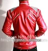 Impersonator Michael Joseph Jackson Costumes Jacket Stuff Beat it Red Zipper Jacket Fans Imitator 2