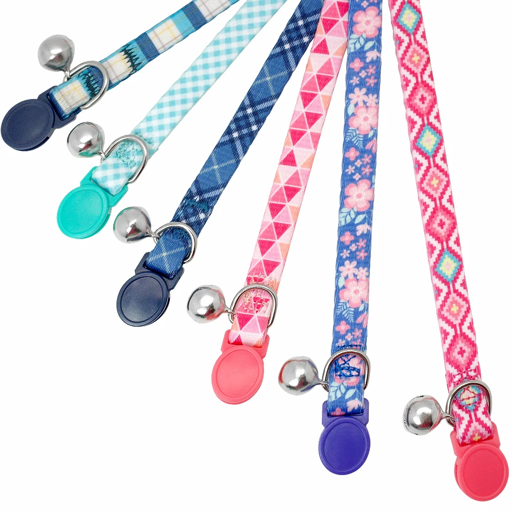 Quick Release Kitten Cat Collar Personalized Pet Puppy Cat Collars With Bell Cat Tag Collar Safety Adjustable For Small Dog Cats Quick Release Kitten Cat Collar Personalized Pet Puppy Cat Collars With Bell Cat Tag Collar Safety Adjustable For Small Dog Cats