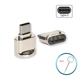 Micro SD card reader Металл OTG адаптер USB type c tf карты адаптера usb типа c адаптер мобильного телефона card reader