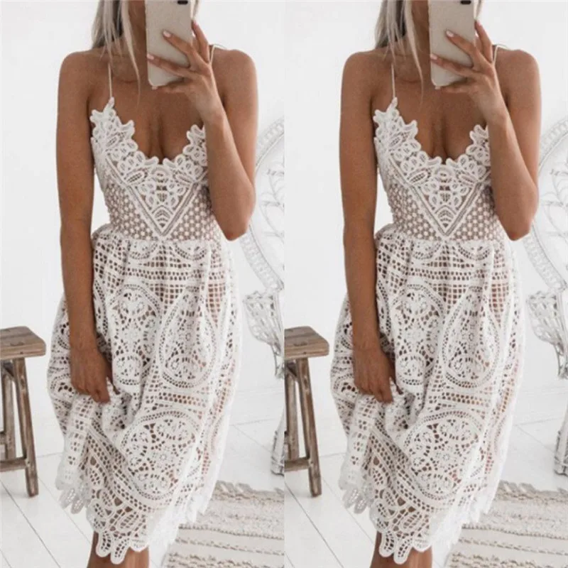 

Women Fashion Sexy Dress Women's Bandage Bodycon Sleeveless Evening Party Club V-Neck Short Mini Dress