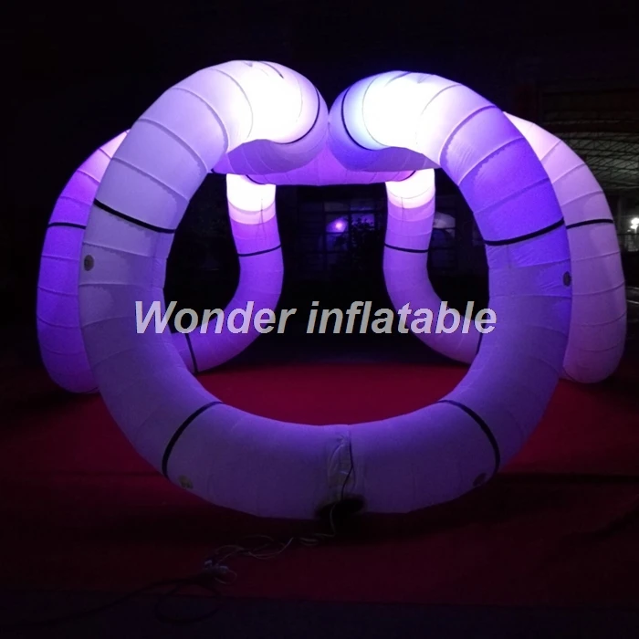 

20ft large led inflatable tangle structure for event decoration