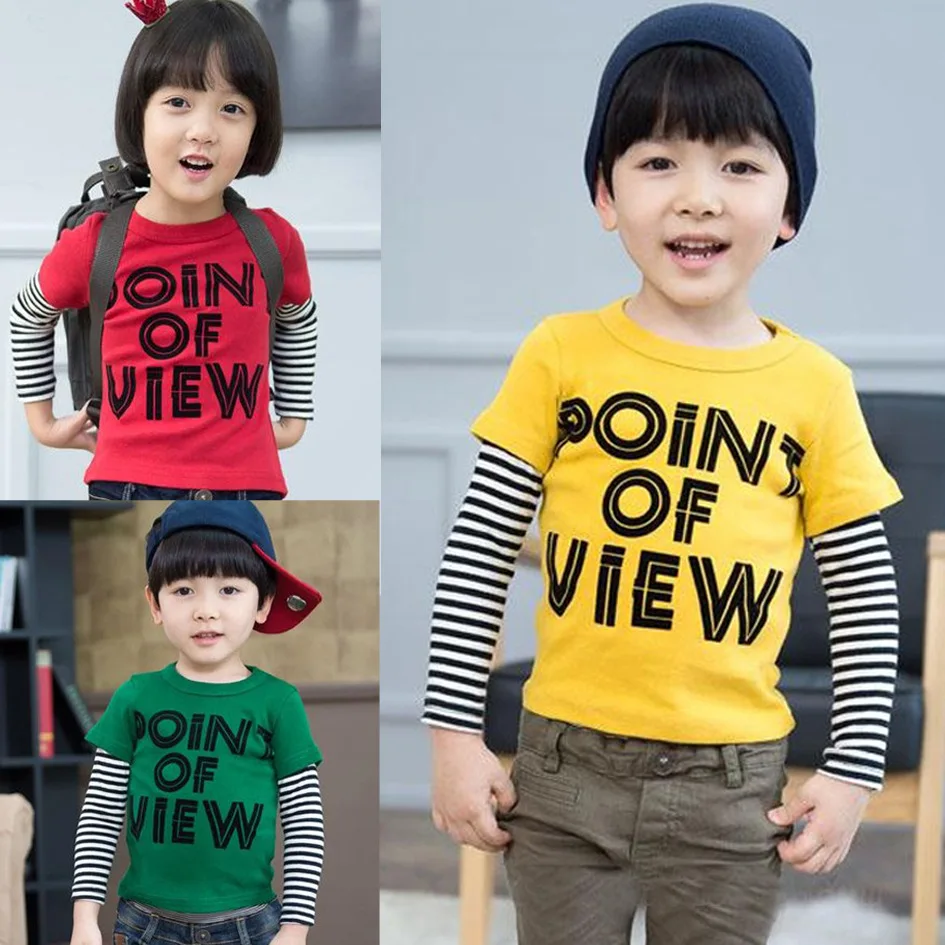 От 2 до 7 лет футболка с длинными рукавами для мальчиков весенне-Осенняя детская рубашка с рисунком повседневная одежда рубашки для маленьких девочек топы с длинными рукавами для мальчиков