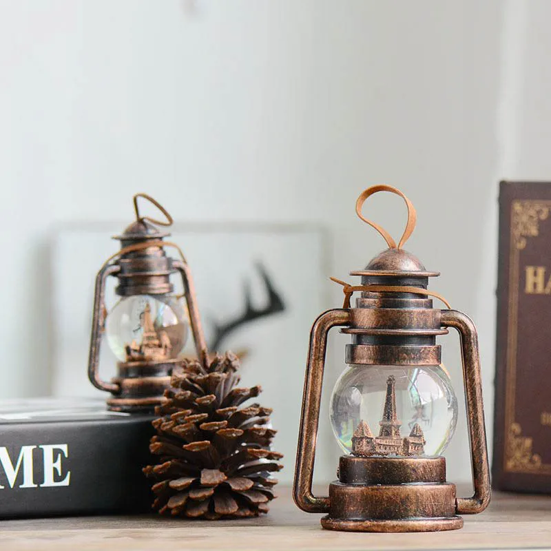 

Creative Retro Kerosene Lamp Crystal Ball Crafts Quality Classic Romantical Handmade Home Office Desktop Decoration Ornaments