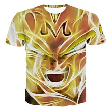 New Arrive Anime Dragon Ball Z Super Saiyan t shirts Anime Vegeta 3D t shirt Women Men Summer Casual tees