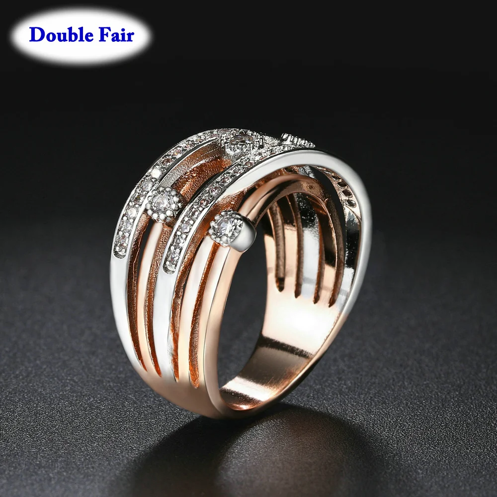 Multi layer Braided Copper Wedding Rings For Women