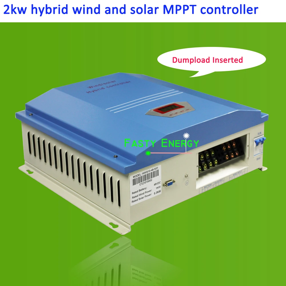 2020 2000 Вт/2 кВт 48VDC IP42 Гибридный ветровой и Солнечный MPPT регулятор для ветряных