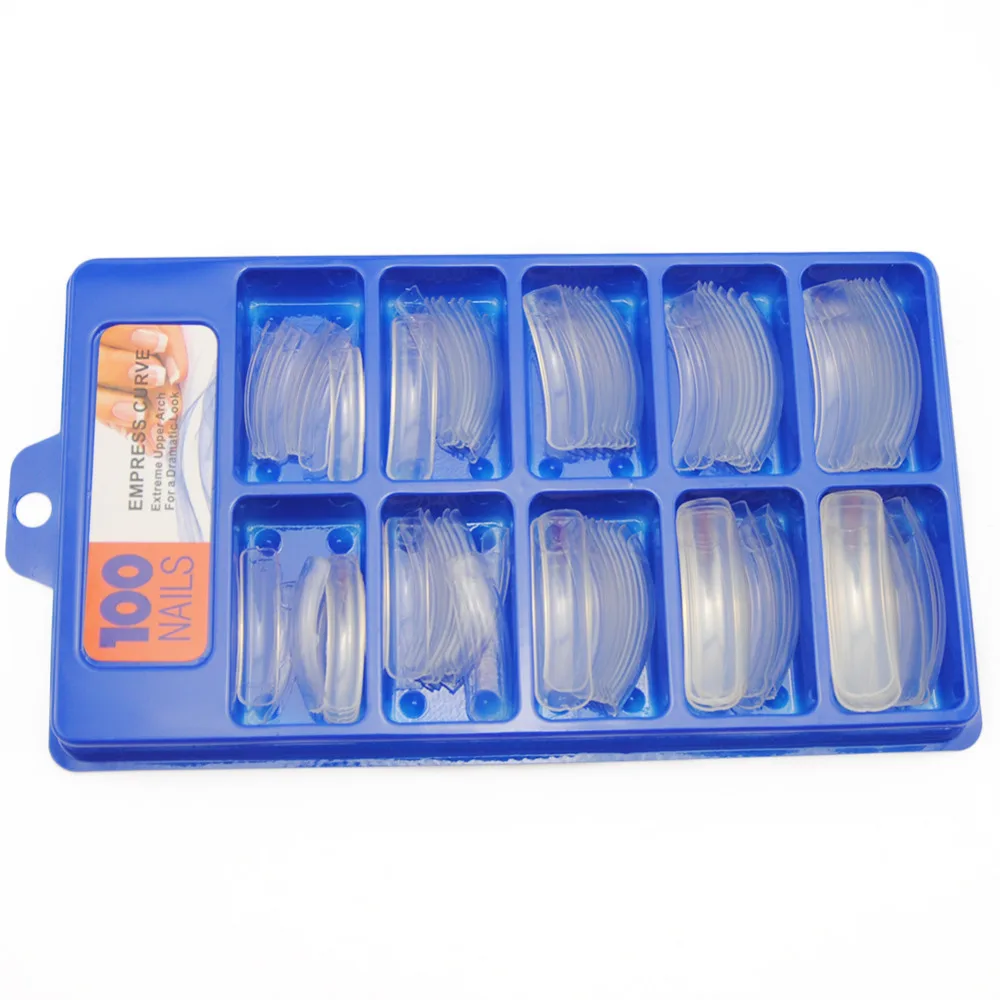 Arcylic/ABS стилеты для ногтей 10 размеров изогнутые кончики накладные ногти полное
