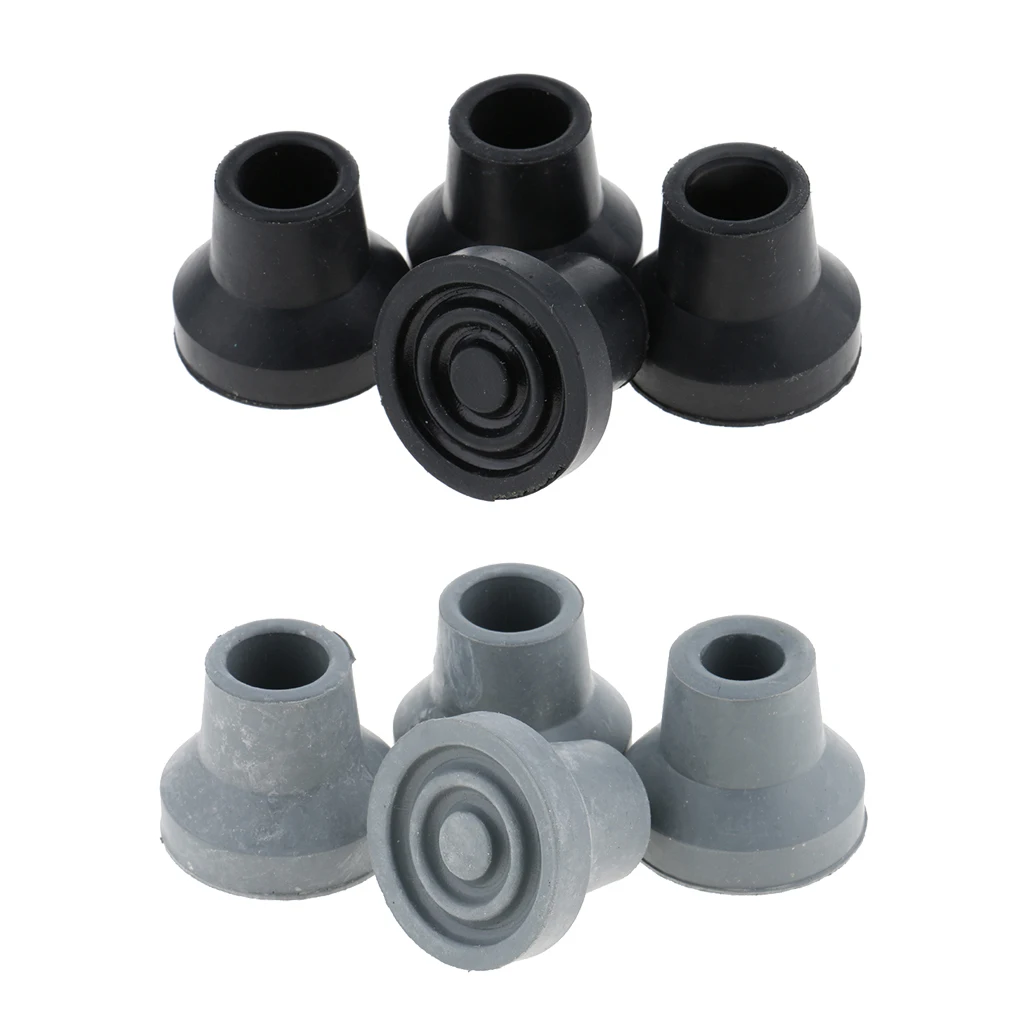 8 Pcs Anti-skid Stable Shock Absorb Walking Stick End Crutch Cane Tips 16mm
