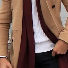 Новейший дизайн пальто брюки коричневый твидовый мужской костюм пальто зимняя куртка приталенный смокинг на заказ блейзер для жениха стильные костюмы Ternos