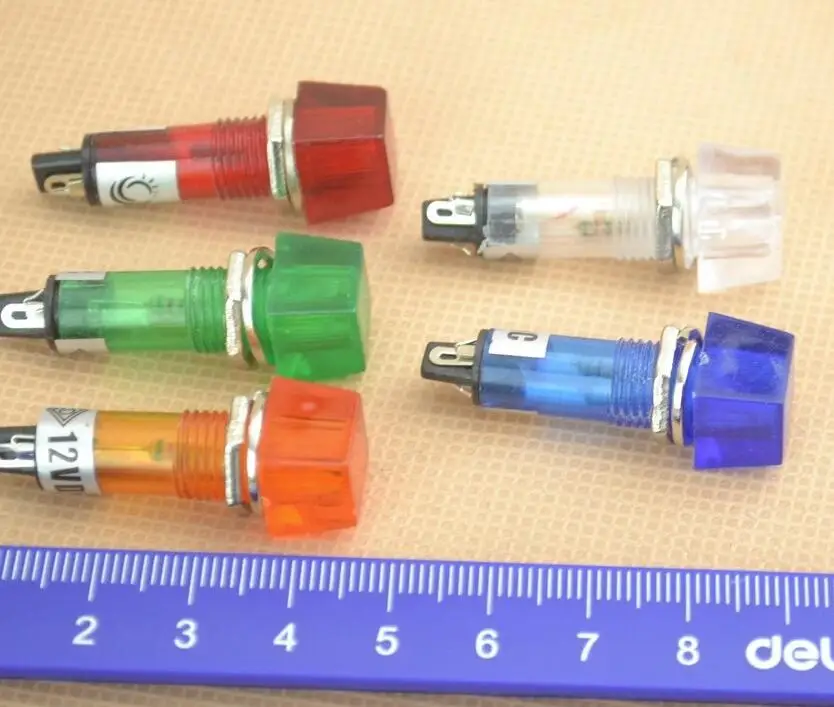 

20pcs DC12V AC220V Pilot Light 10MM Signal light indicator lamp