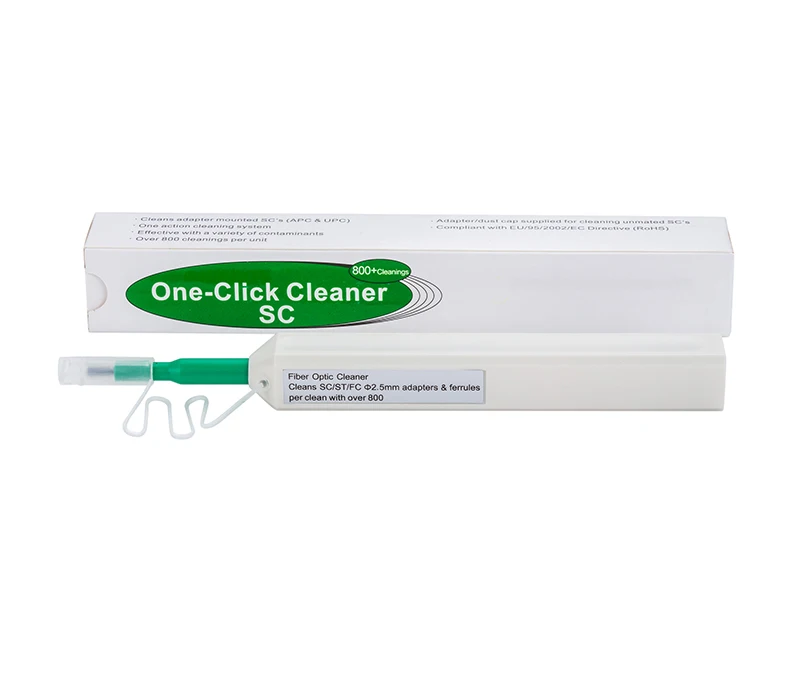 

5PCS One-click Cleaner Fiber Optic Cleaner Connector cleaning tool 2.5mm Universal Connector Fiber Optic Cleaning Pen