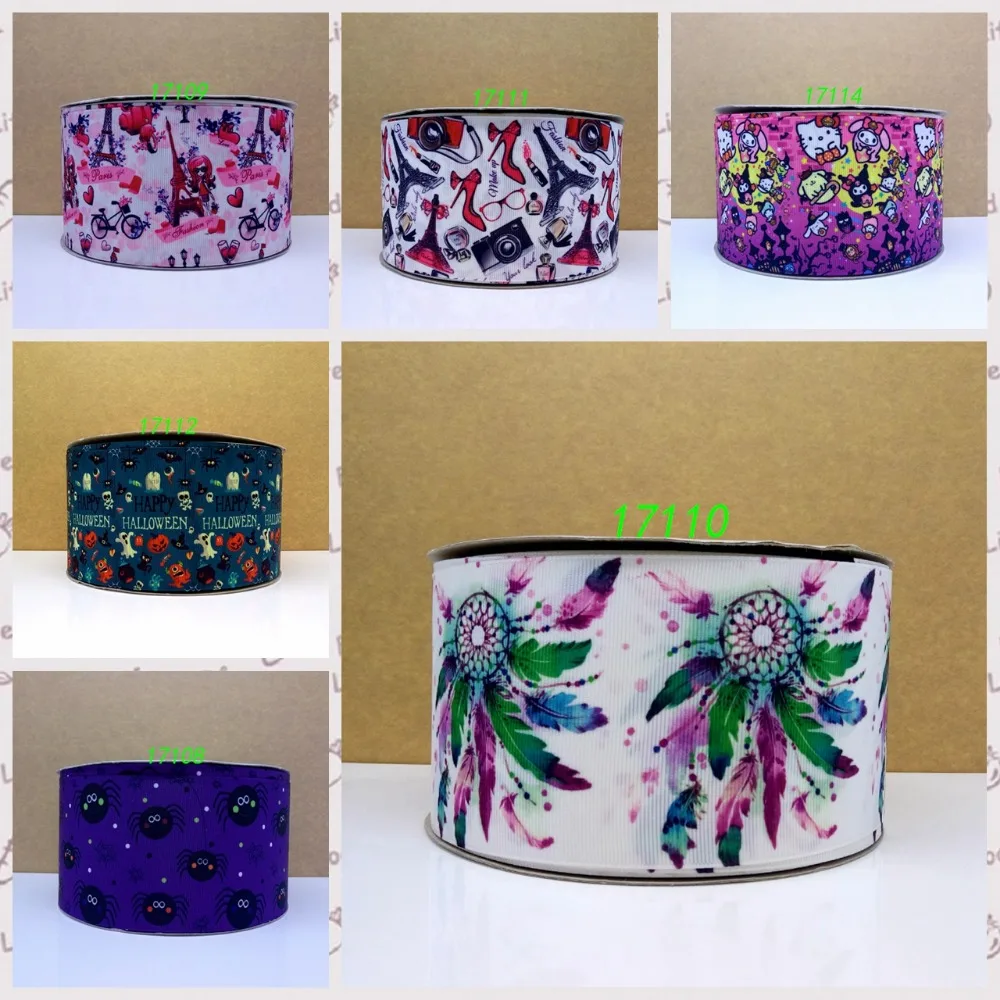 

Cartoon printed grosgrain ribbon ,satin ribbon 10 yards.